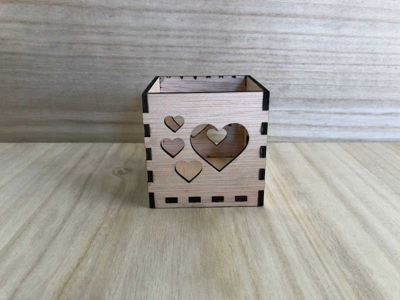 Porta velas Corazones